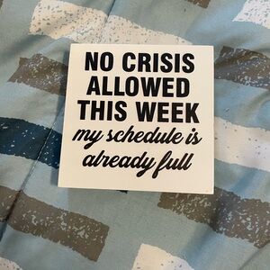 Motivational Office Calendar Sign - Black and White